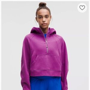 Lululemon Scuba Oversized Half-Zip Hoodie vivid plum XL/XXL